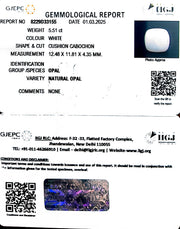 5.51/CT Natural Opal with Govt. Lab Certificate